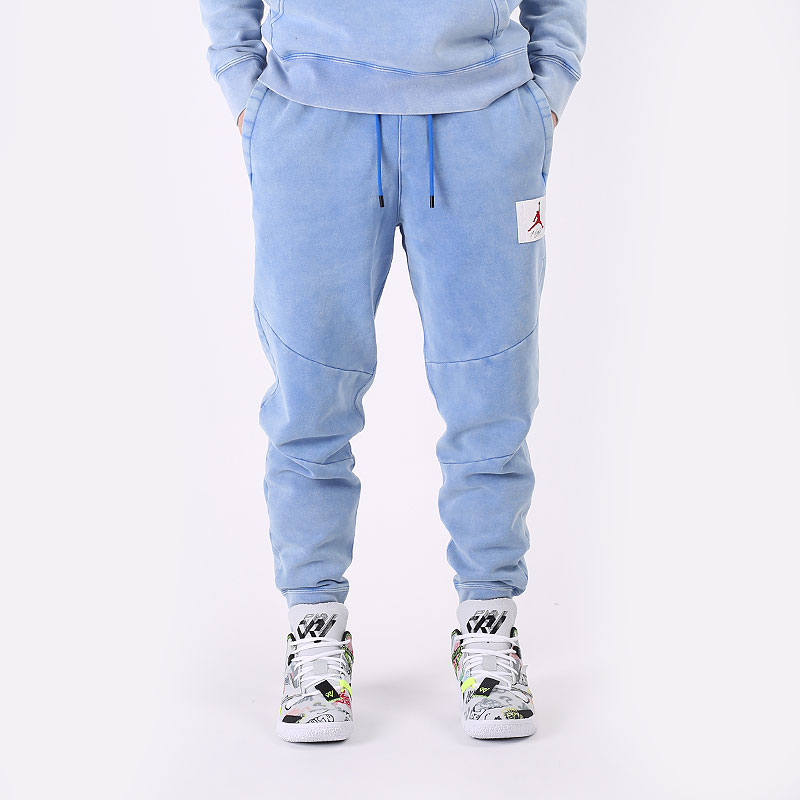 мужские голубые брюки Jordan Flight Fleece Pant CK6470-403 - цена, описание, фото 2